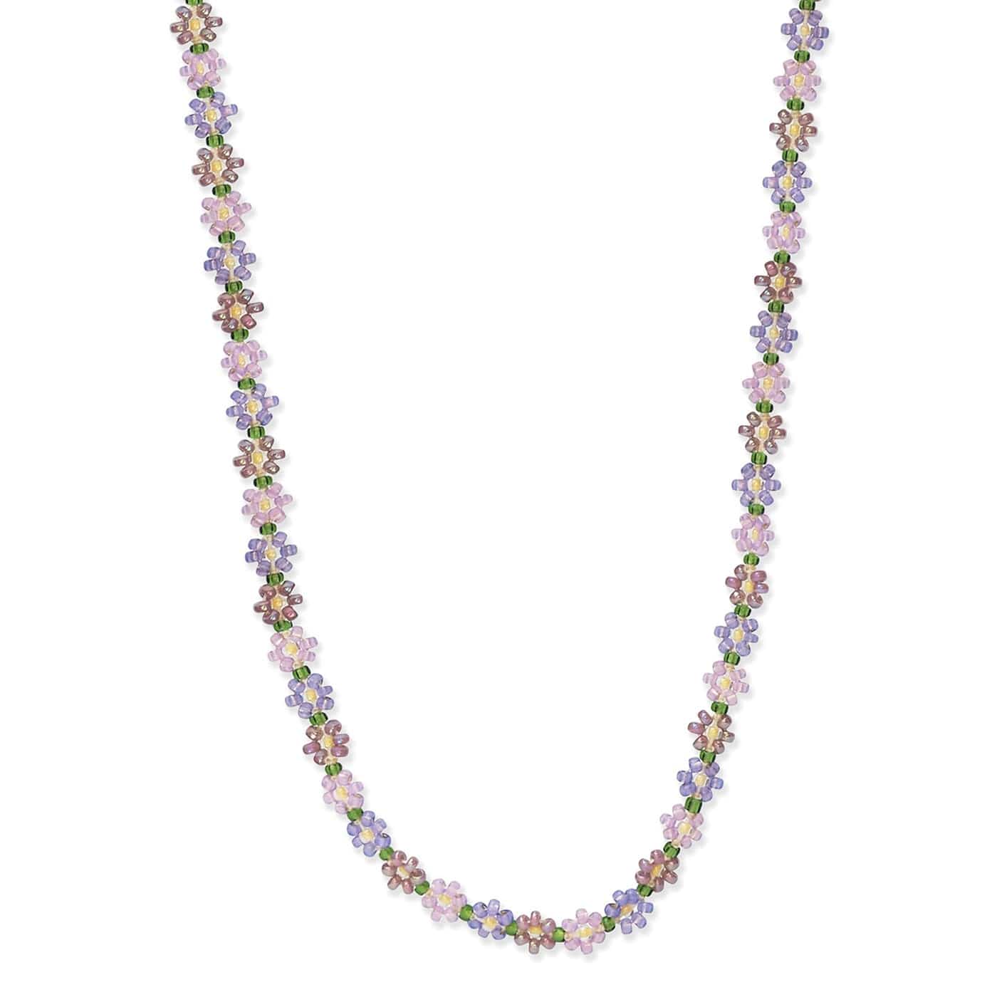 TAI JEWELRY | Handmade Seed Bead Floral Necklace | Necklace |