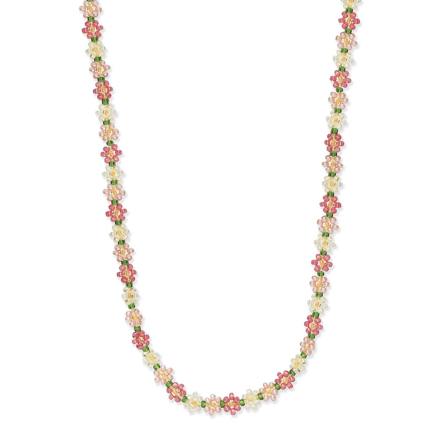 TAI JEWELRY | Handmade Seed Bead Floral Necklace | Necklace |