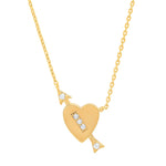 TAI JEWELRY Necklace Heart And Arrow Necklace
