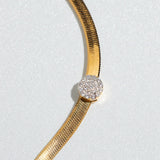 TAI JEWELRY | Herringbone Chain with Pave' Dot Necklace | Necklace |