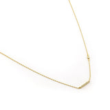TAI JEWELRY Necklace CZ Horizontal Bar Necklace