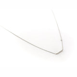 TAI JEWELRY Necklace Silver CZ Horizontal Bar Necklace