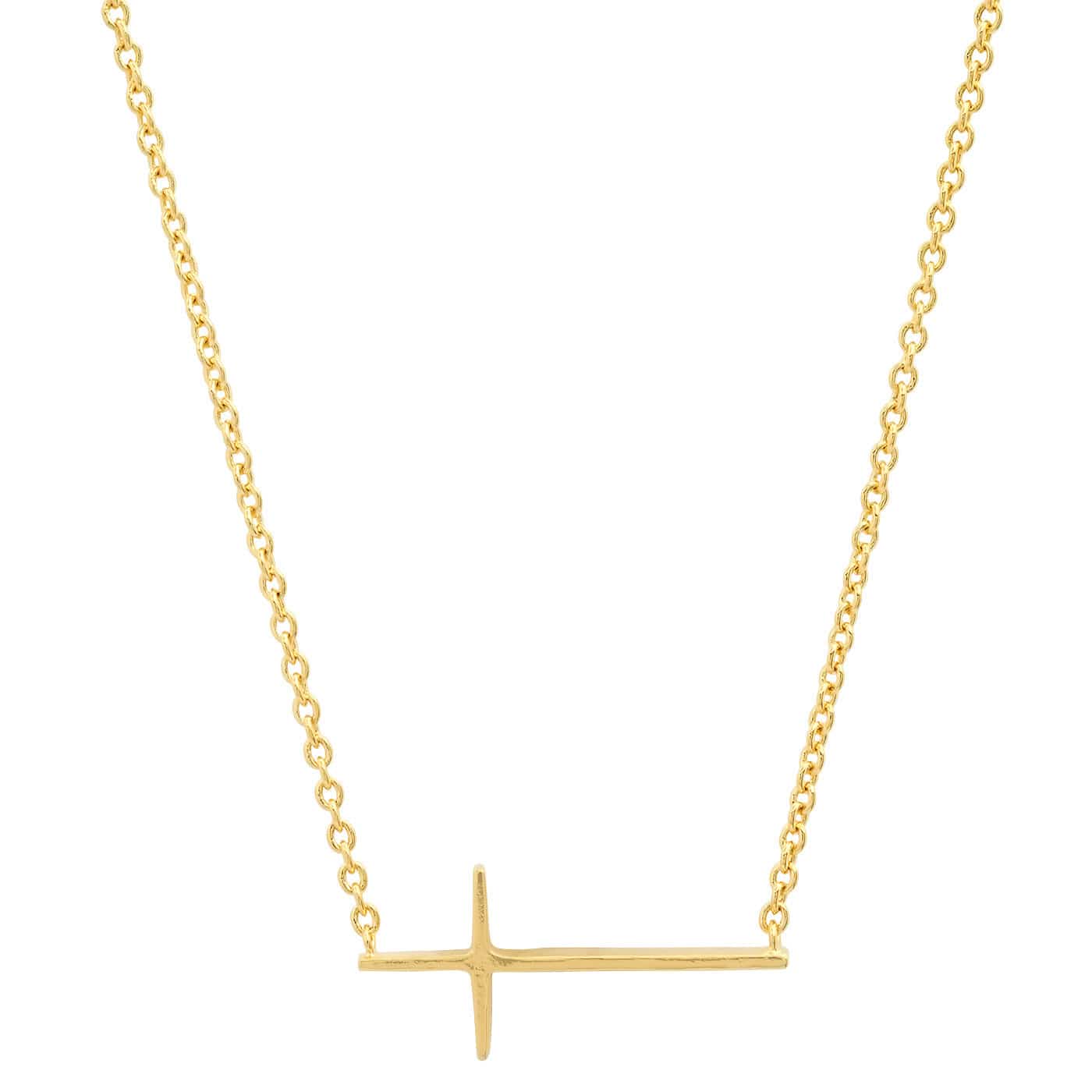 TAI JEWELRY | Horizontal Cross Necklace | Necklace |