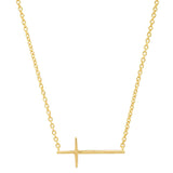 TAI JEWELRY | Horizontal Cross Necklace | Necklace |