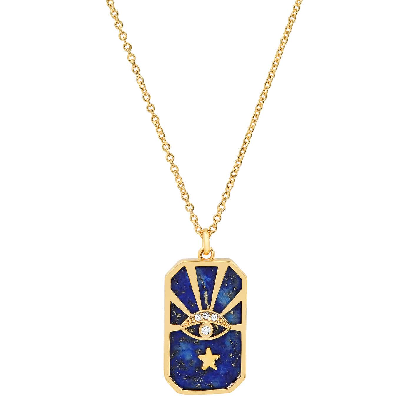 TAI JEWELRY | Lapis Evil Eye Pendant | Necklace |
