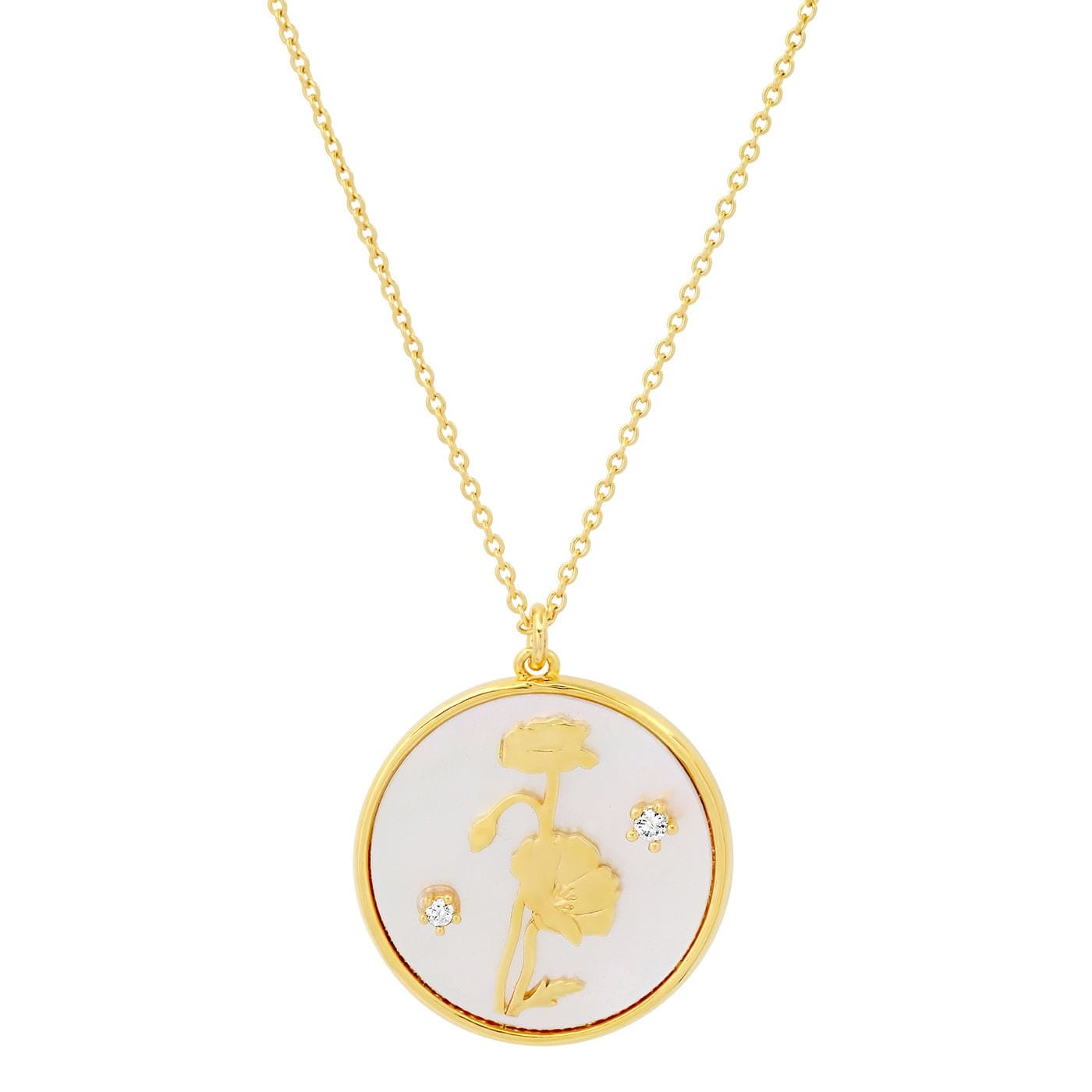 TAI JEWELRY | Mother of Pearl Flower Pendant Necklace | Necklace |