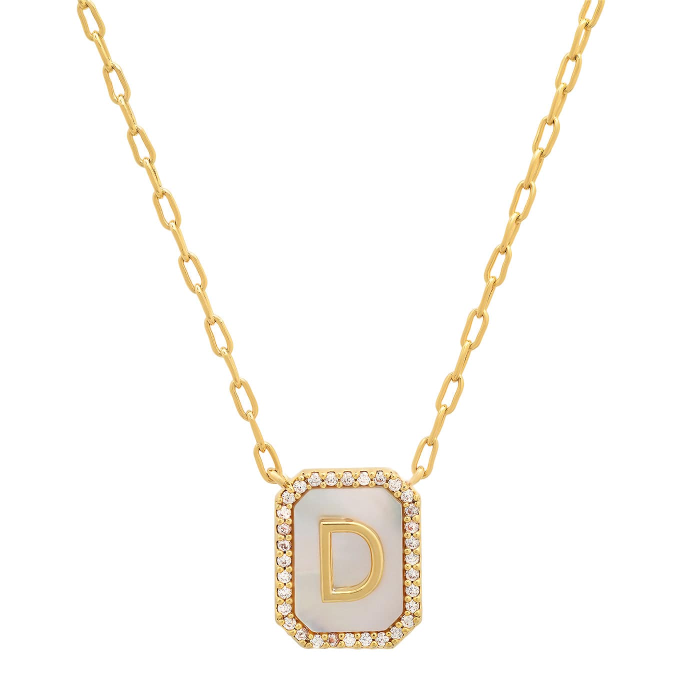 TAI JEWELRY | Mother Of Pearl Monogram Necklace | Necklace |