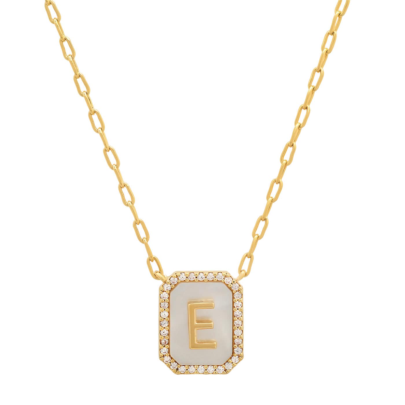 TAI JEWELRY | Mother Of Pearl Monogram Necklace | Necklace |