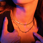 TAI JEWELRY | Multi CZ Herringbone Chain Necklace | Necklace |