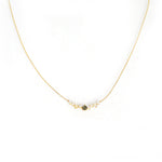 TAI JEWELRY | Multi-Stone Cluster Bar Necklace | Necklace |