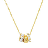 TAI JEWELRY | Necklace With CZ Rondelle Charms | Necklace |