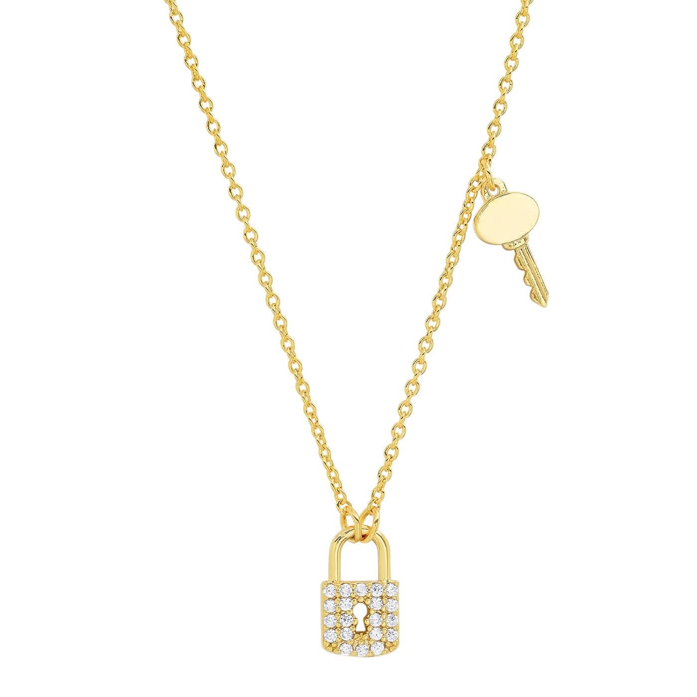 TAI JEWELRY Necklace Pave Cz Charm Necklace