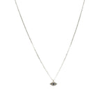 TAI JEWELRY Necklace Pave Evil Eye Necklace With Montana Detail