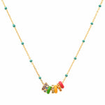 TAI JEWELRY | Rainbow Enamel Charm Necklace | Necklace |