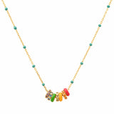 TAI JEWELRY | Rainbow Enamel Charm Necklace | Necklace |