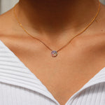 TAI JEWELRY Necklace Rainbow Small Circle Necklace