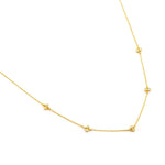 TAI JEWELRY | Simple Chain Necklace with Stationed CZ | Necklace |