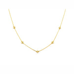 TAI JEWELRY | Simple Chain Necklace with Stationed CZ | Necklace |
