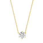 TAI JEWELRY | Simple Chain with Large Round Cut CZ | Necklace |