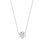 TAI JEWELRY | Simple Chain with Large Round Cut CZ | Necklace |