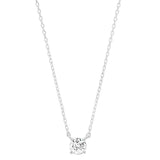 TAI JEWELRY | Simple Chain with Small Round Cut CZ | Necklace |