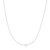 TAI JEWELRY | Snake Chain With Simple Cz Center Stone | Necklace |