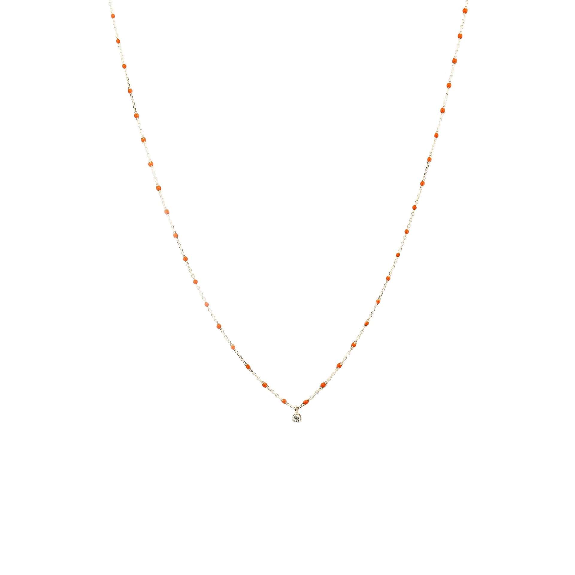 TAI JEWELRY | Sterling Silver Enamel Beaded Necklace With CZ | Necklace |