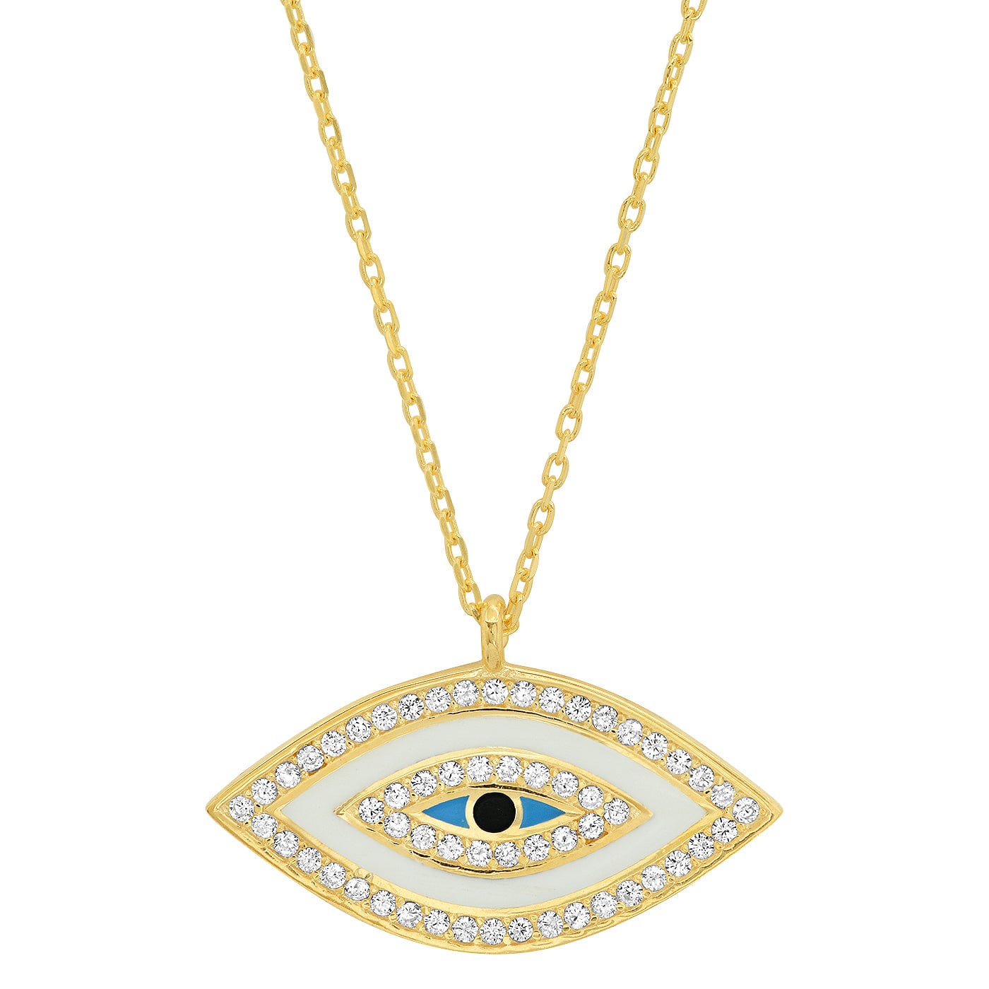TAI JEWELRY | Tear Eyed Enamel Eye | Necklace |