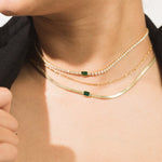 TAI JEWELRY | Tennis Necklace With Center Stone | Necklace |