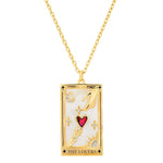 TAI JEWELRY Necklace The Lovers Tarot Card Necklace