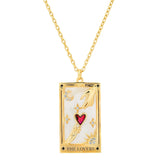 TAI JEWELRY | The Lovers Tarot Card Necklace | Necklace |