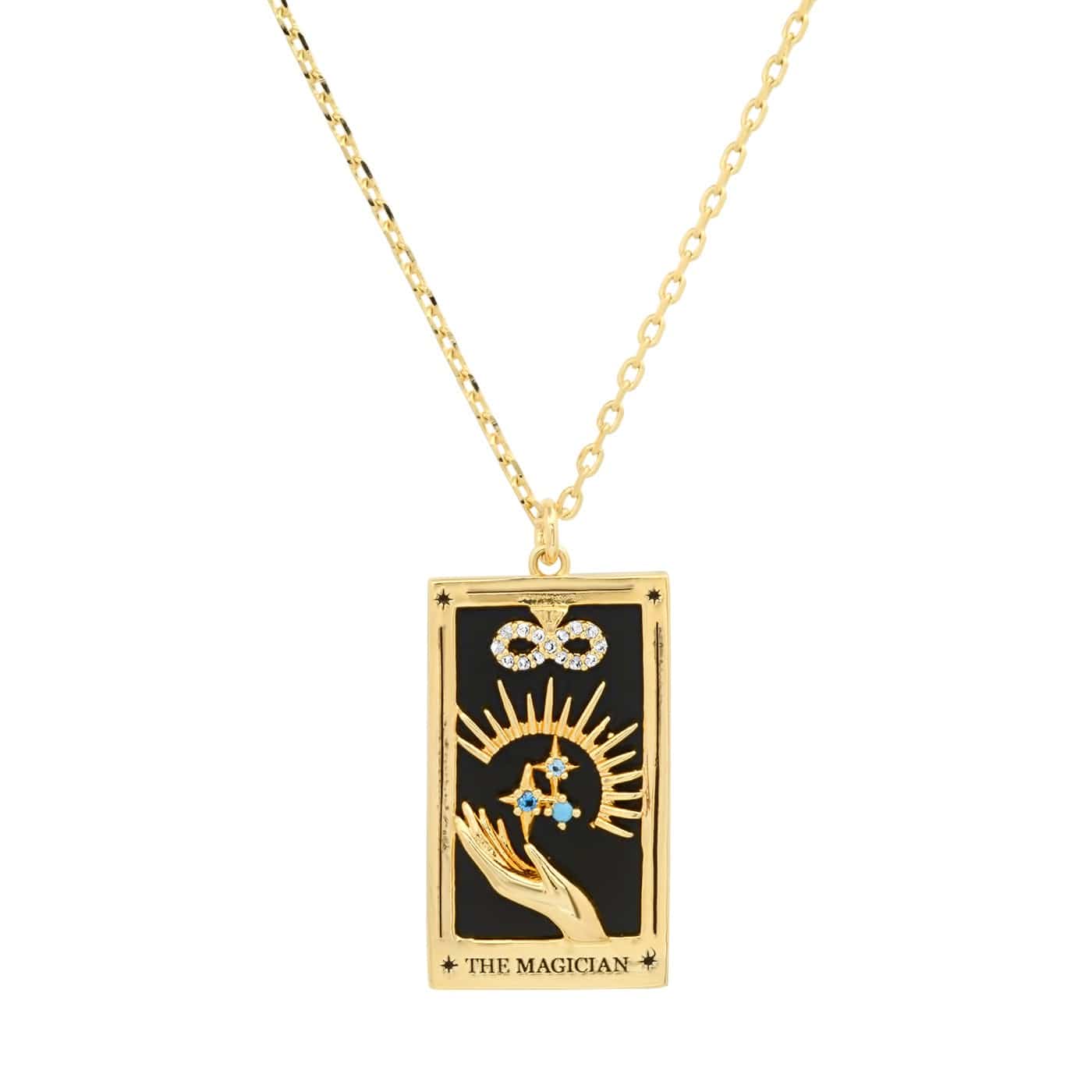 TAI JEWELRY Necklace The Magician Tarot Card Necklace