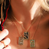 TAI JEWELRY Necklace The Magician Tarot Card Necklace