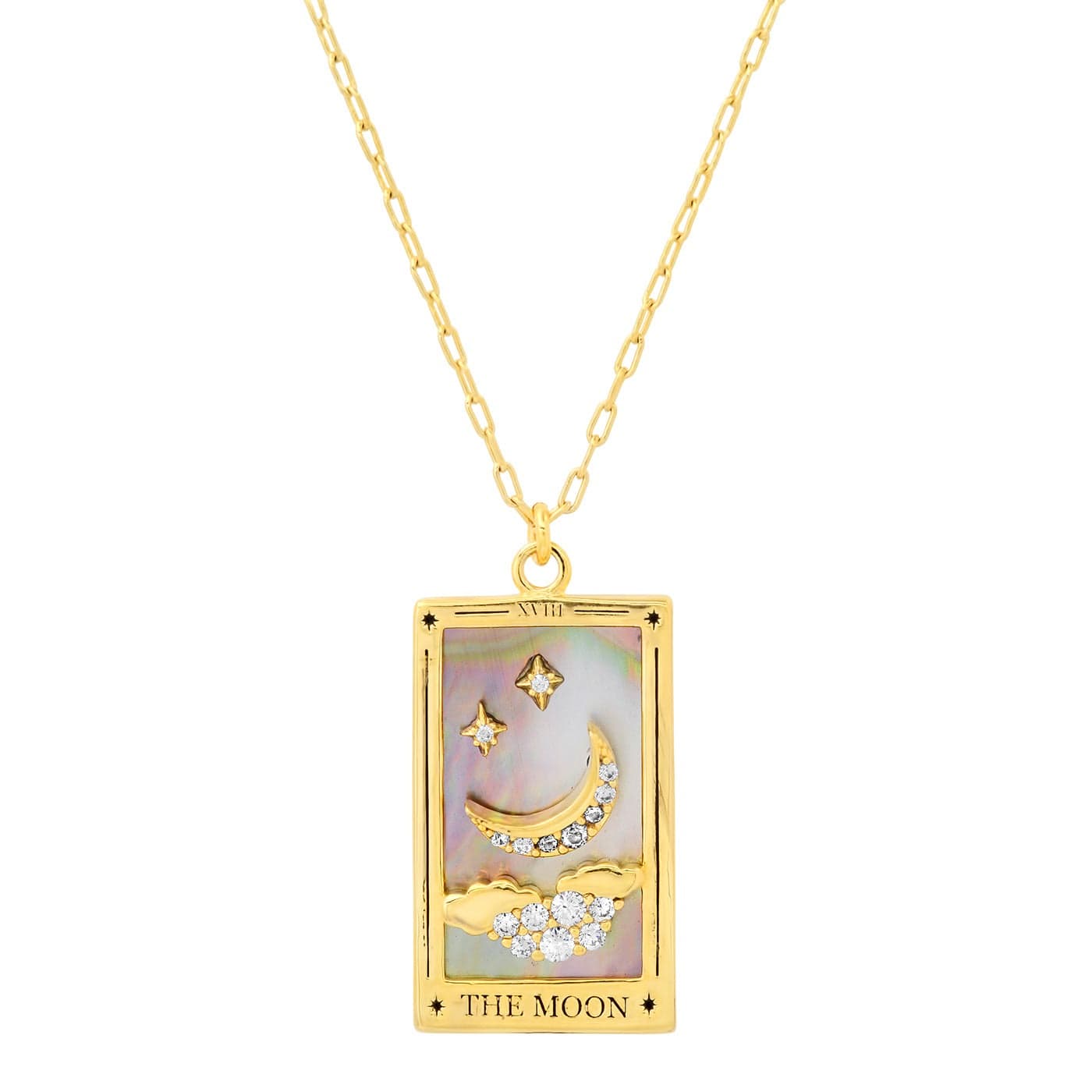 TAI JEWELRY | The Moon Tarot Card Necklace | Necklace |