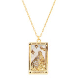 TAI JEWELRY | The Strength Tarot Card Necklace | Necklace |
