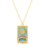 TAI JEWELRY Necklace The Sun Tarot Card Necklace