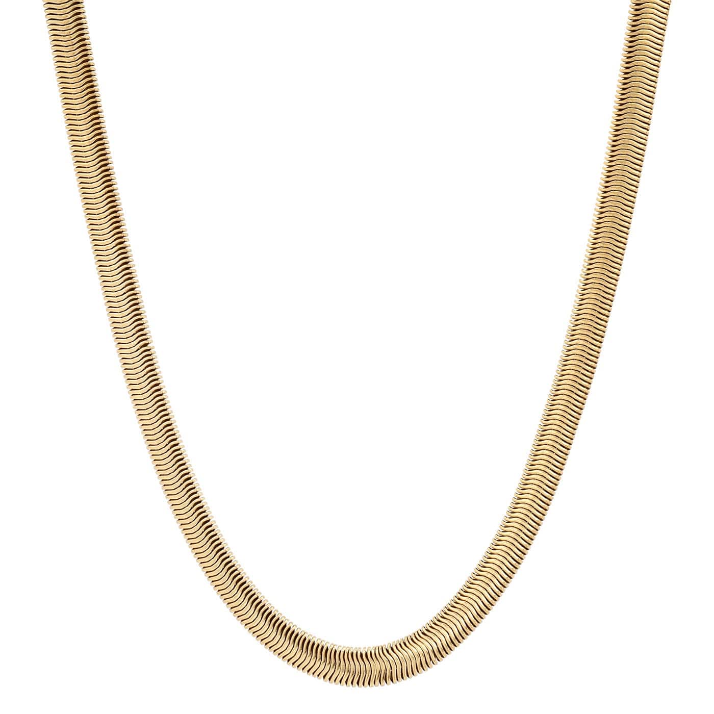 TAI JEWELRY Necklace Thick Herringbone Chain