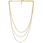 TAI JEWELRY Necklace Triple Chain Necklace
