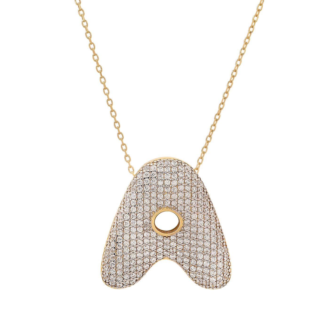 TAI JEWELRY | Twinkling Monogram Charm Necklace | Necklace |