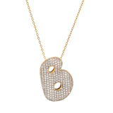 TAI JEWELRY | Twinkling Monogram Charm Necklace | Necklace |