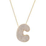 TAI JEWELRY | Twinkling Monogram Charm Necklace | Necklace |