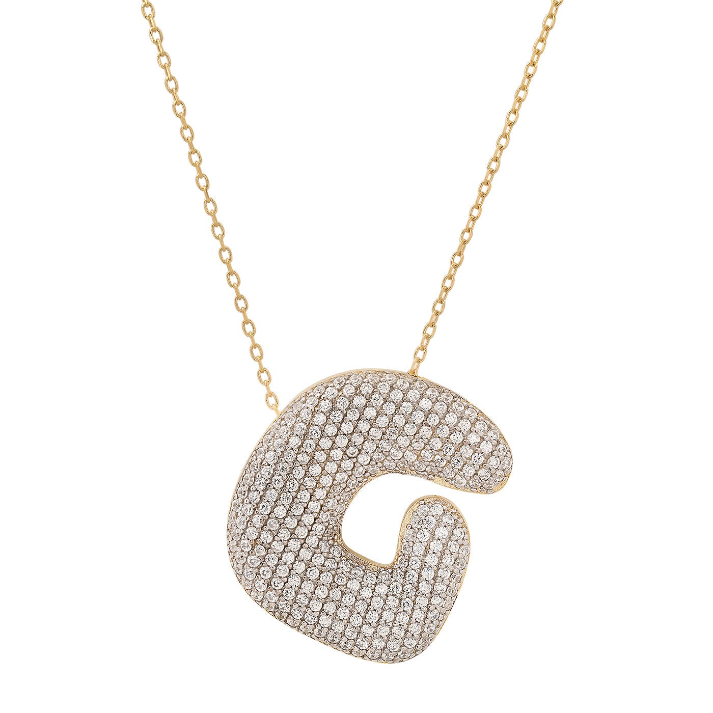 TAI JEWELRY | Twinkling Monogram Charm Necklace | Necklace |