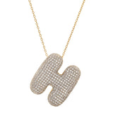 TAI JEWELRY | Twinkling Monogram Charm Necklace | Necklace |