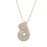TAI JEWELRY | Twinkling Monogram Charm Necklace | Necklace |