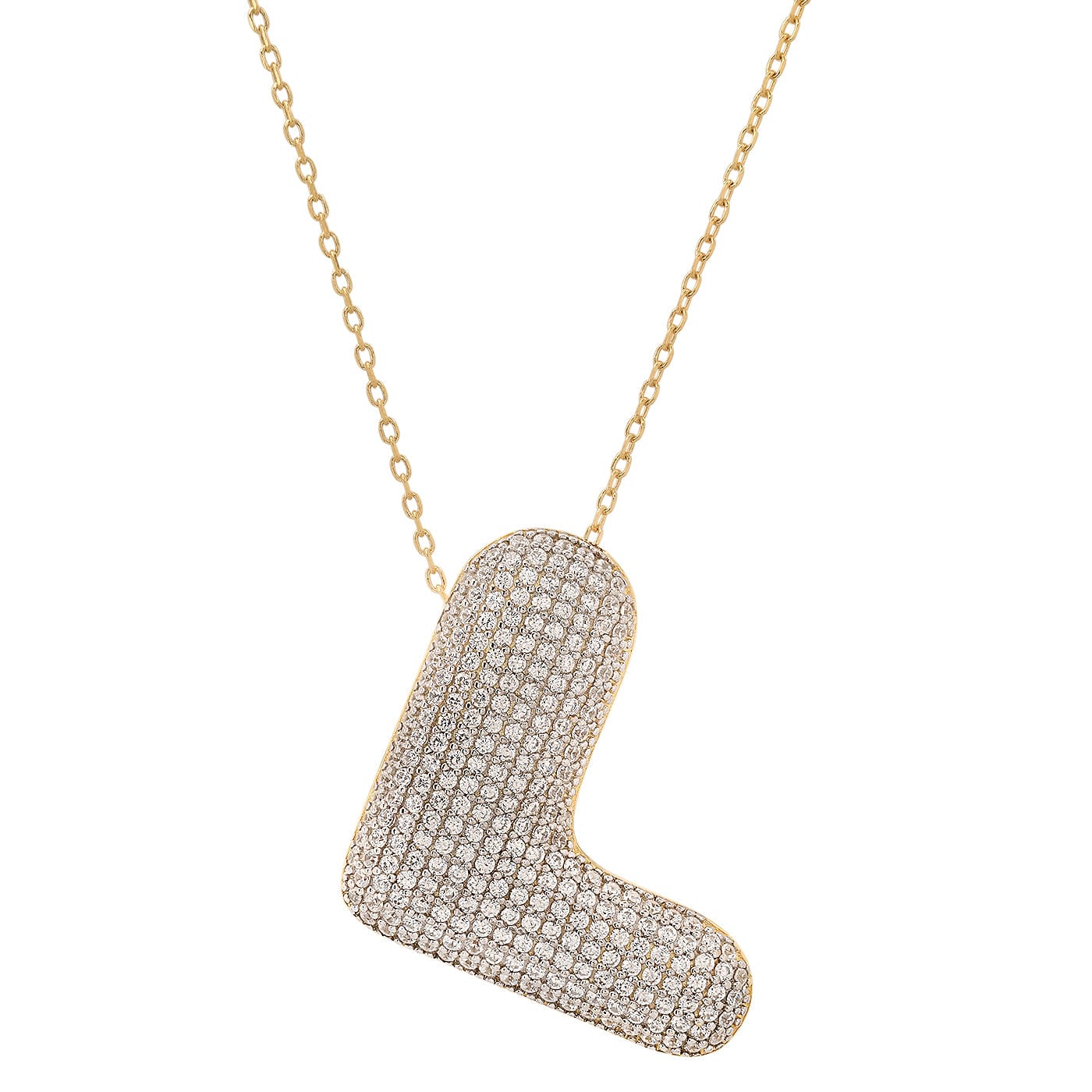 TAI JEWELRY | Twinkling Monogram Charm Necklace | Necklace |