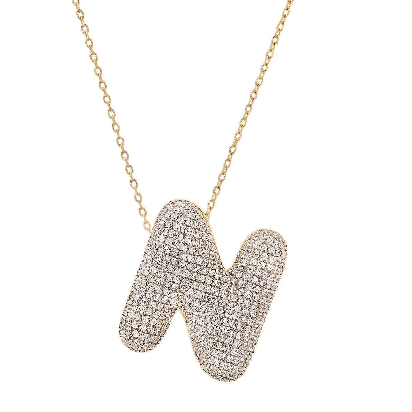 TAI JEWELRY | Twinkling Monogram Charm Necklace | Necklace |