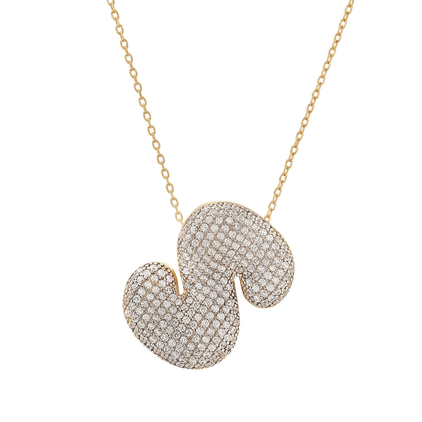 TAI JEWELRY | Twinkling Monogram Charm Necklace | Necklace |