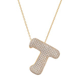 TAI JEWELRY | Twinkling Monogram Charm Necklace | Necklace |