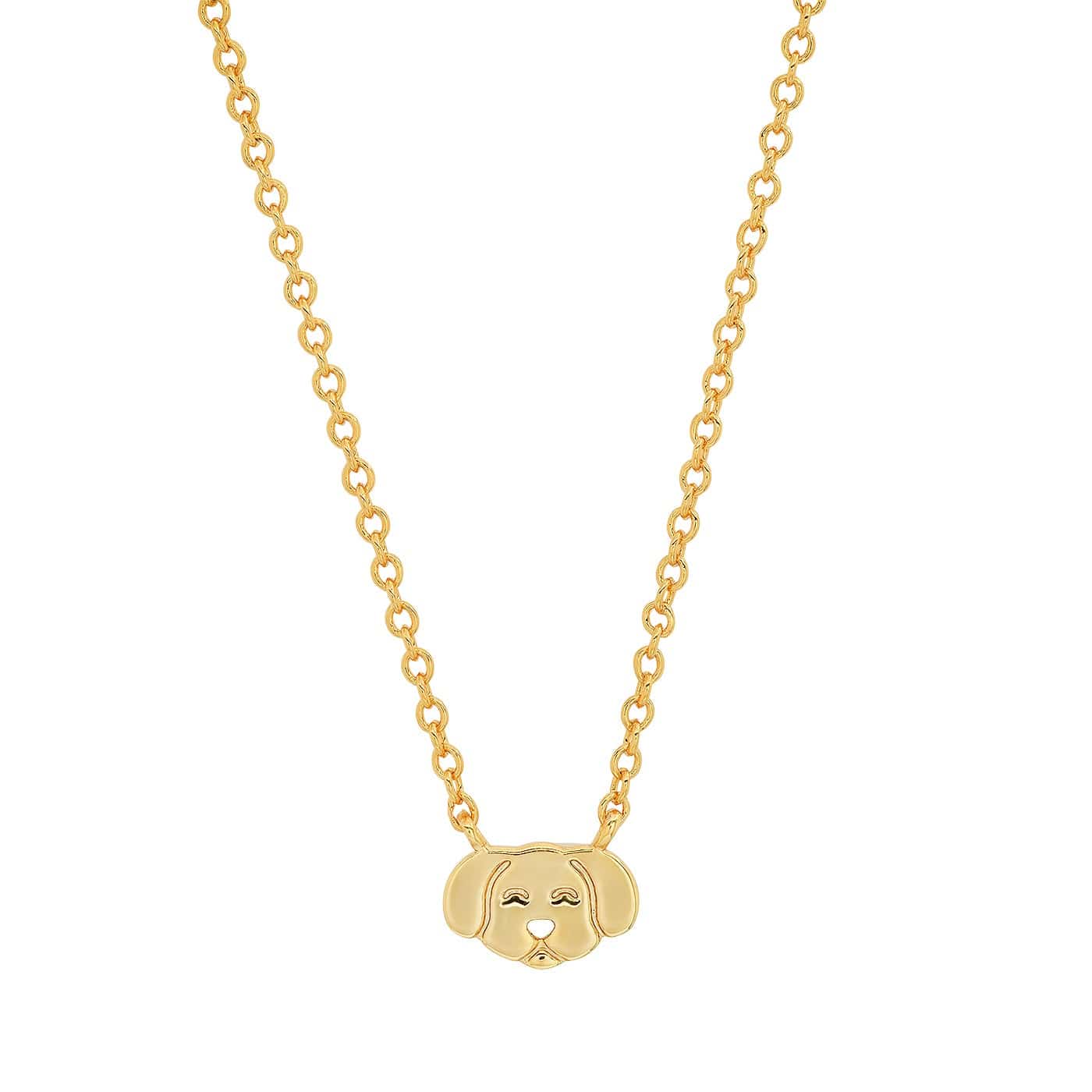 TAI JEWELRY Necklace Whimsical Gold Dog Pendant Necklace