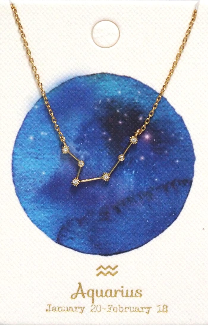 TAI JEWELRY Necklace Aquarius Zodiac Constellation Necklace
